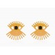 Vintage Bold Eye Earrings – Fashionable Minimalist Ethnic Lash Stud Earrings