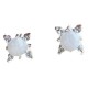 925 Sterling Silver Vintage Simple Small Diamond Earrings - Elegant Jewelry