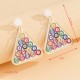 Colorful Sports Festival Acrylic Dangle Earrings - Creative Badminton & Table Tennis Racket Jewelry