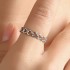 Creative Copper-Plated Metal Adjustable Hollow Heart Ring