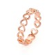 Creative Copper-Plated Metal Adjustable Hollow Heart Ring