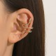 Creative Snake Shaped Cartilage Cuff No Piercing Earrings, Fashionable Coiled Snake Ear Cuff