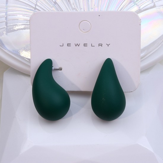 Design-Inspired Chunky Drop Earrings, Minimalist Fashion Acrylic Studs Earrings