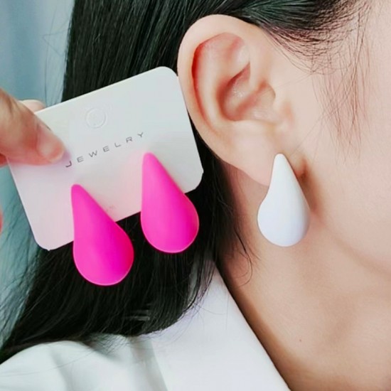 Design-Inspired Chunky Drop Earrings, Minimalist Fashion Acrylic Studs Earrings