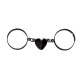 Fashion Chain-Link Magnetic Heart Ring, Adjustable Open-Couple Rings