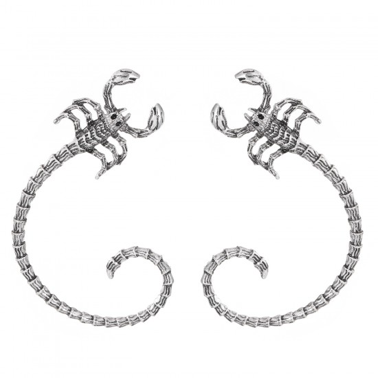 Gothic Dark Scorpion Ear Cuff - Punk Hip-Hop Creative Faux Scorpion Cartilage Earring, Alloy Material