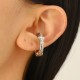 Gothic Punk Ear Cuff and Stud Set Dark Hip Hop Style Earrings