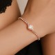 Heart Zirconia Bracelet, Versatile High-End Women's Alloy Bracelet with Diamonds, Elegant Women's Bracelet and Bangle