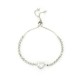 Heart Zirconia Bracelet, Versatile High-End Women's Alloy Bracelet with Diamonds, Elegant Women's Bracelet and Bangle