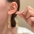 Hollow Leaf Earrings, Fashionable Luxe Long Tassel Dangle Earrings, Unique Design