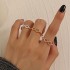 Infinity 8 Ring for Men and Women Vintage Diamond Studded Band