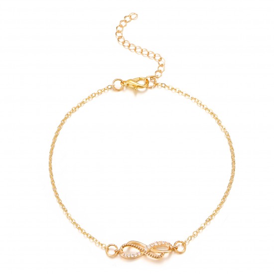 New Diamond-Infinity Symbol 8-Shaped Bracelet