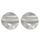 New Retro Polished Titanium Steel Stud Earrings - Irregular Wrinkled Geometric Hoop Earrings