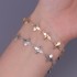 Minimalist Luxe Clover Bracelet – Mirror Finish Gold & Silver Fashion Accessory