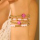 Bohemian Cross & Plus Sign Bead Bracelet Set for Women