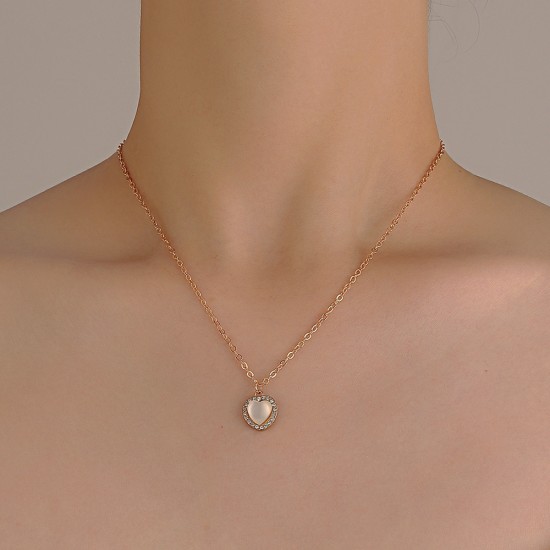 Simplistic Heart Pendant Necklace & Valentine's Day Necklace