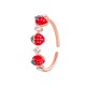 Red Strawberry Ring for Women Simple Diamond-studded Finger Ring