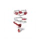 Romantic Red Rose Irregular Open Ring Stylish and Versatile Design