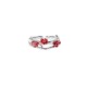 Romantic Red Rose Irregular Open Ring Stylish and Versatile Design