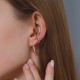 Snake Shape Cartilage Earrings No Piercing, Punk Hip Hop Spiral Alloy Ear Cuff