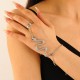 Unique Alloy Snake and Spider Chain Ring Bracelet One-Piece Fashion Jewelry