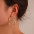 Vintage Bold 3D Snake Earrings Punk Style Engraved Alloy Snake Stud Earrings