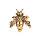 Vintage Gold Bee Cartilage Earrings - Stylish U-Shaped Insect Clip-On Design