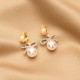 Vintage Pearl Clip On Earrings, No Piercing Design, Stylish and Elegant Earrings