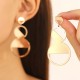 Wrinkled Geometric Polished Earrings - Luxury Minimalist Studs Dangle Earrings